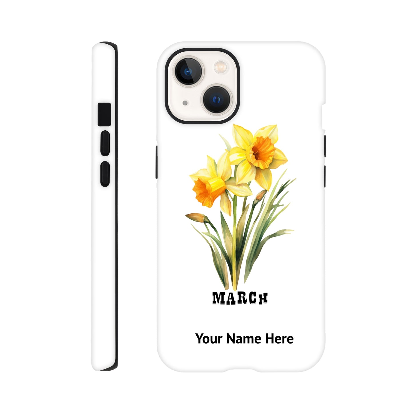 March, Birth Month Flower, Daffodil | Tough Phone Case iPhone