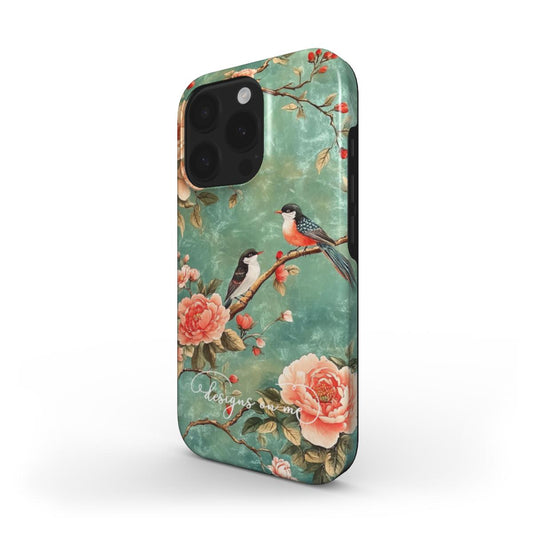 Camellia Chinoiserie MagSafe iPhone Case