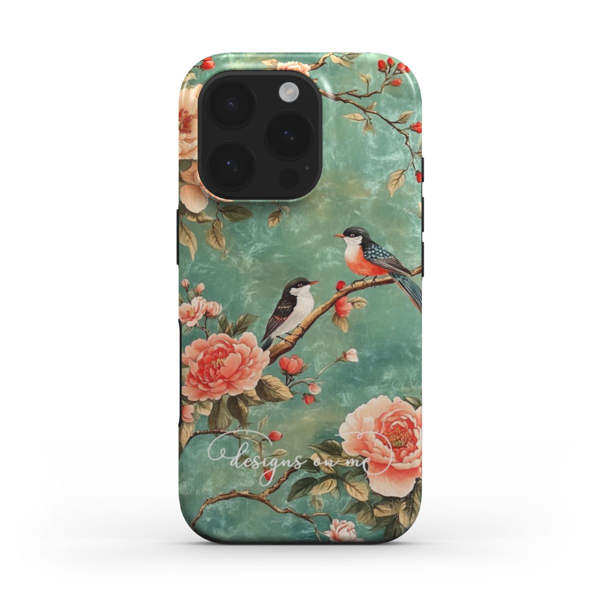 Camellia Chinoiserie MagSafe iPhone Case