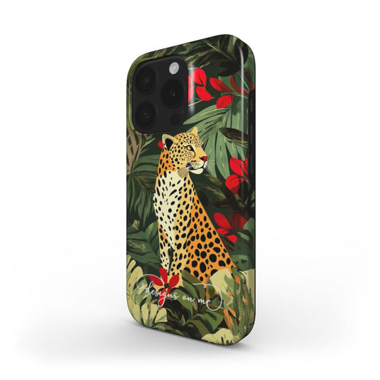 Cheetah Green Jungle Print MagSafe iPhone Case