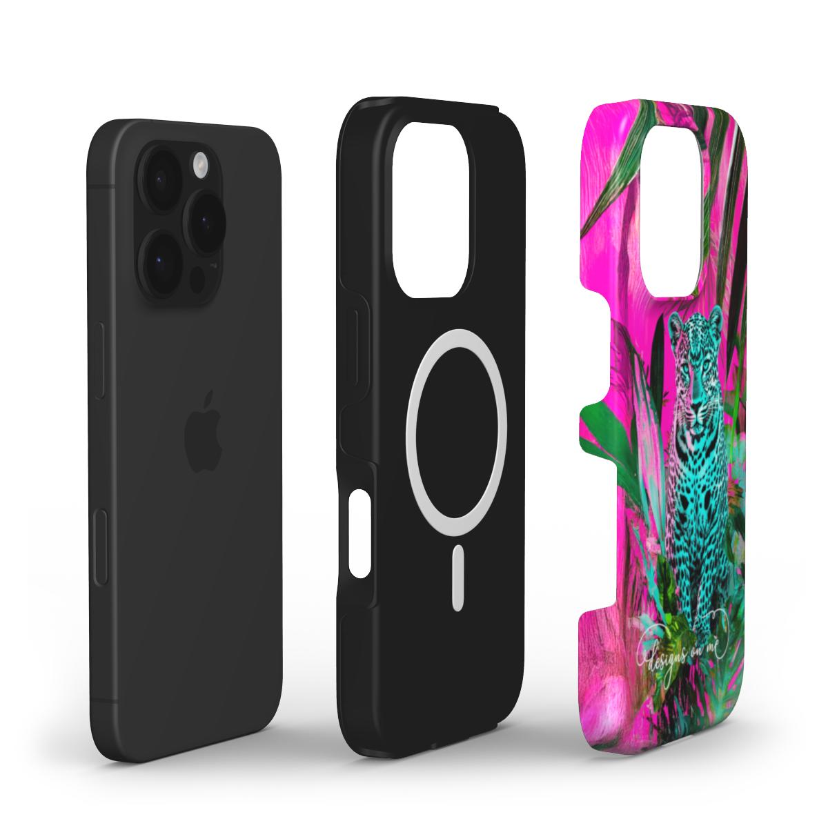 Psychedelic Cheetah Jungle Print MagSafe iPhone Case