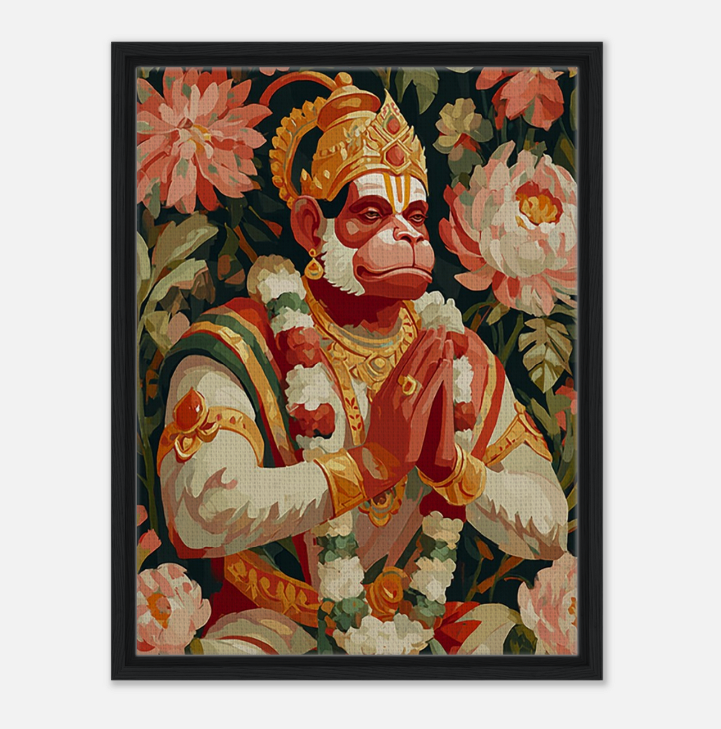 Lord Hanuman Wall Art | Hindu Spiritual Wall Art