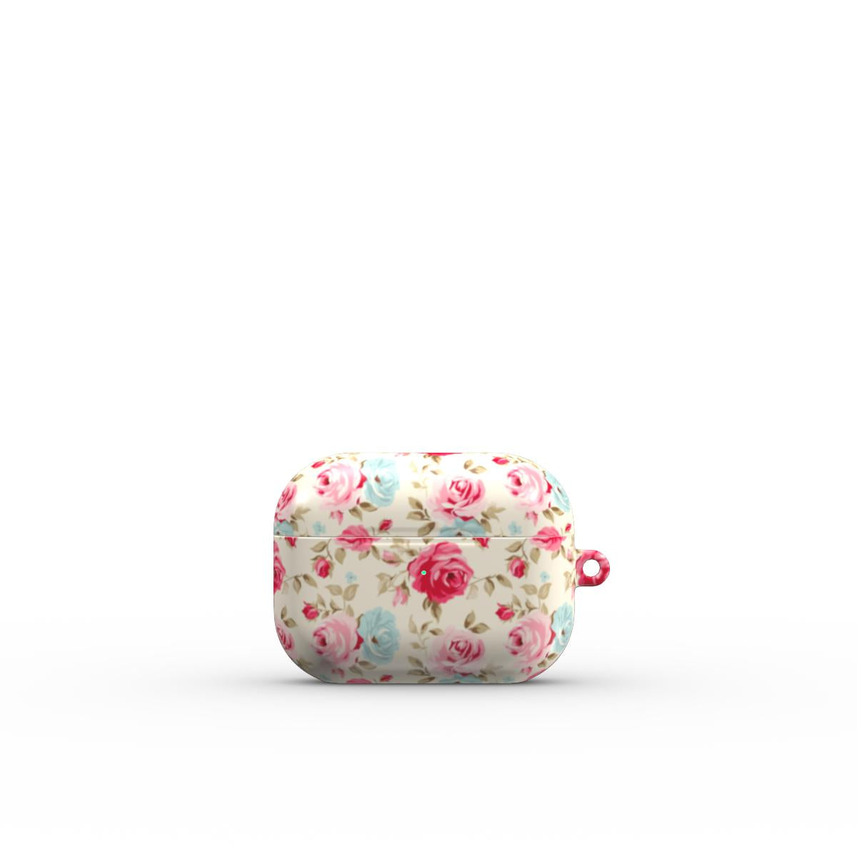 Cream And Pink Roses Tough Apple AirPods Case